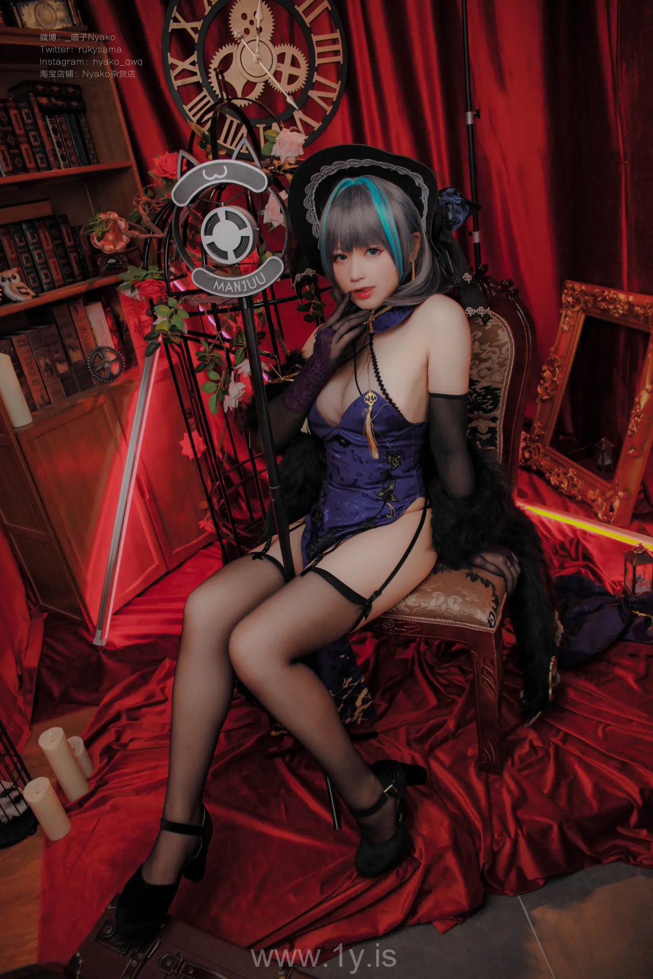 Nyako喵子 NO.032 柴郡旗袍]48P-315MB